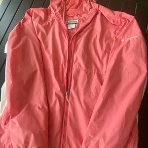 Columbia Pink Ski Jacket Lightweight Water-Resistant